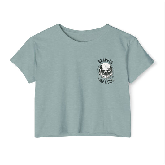 Grapple like a Girl Crop Top - Silly Goose Jiu Jitsu Club