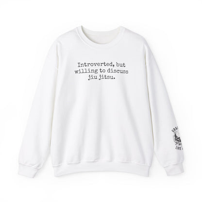 Grapple like a Girl BJJ Women's Crewneck Sweater - Introverted