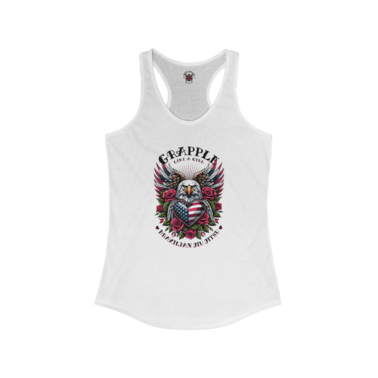 Women's Grapple like a Girl Jiu Jitsu Racerback Tank - American Eagle