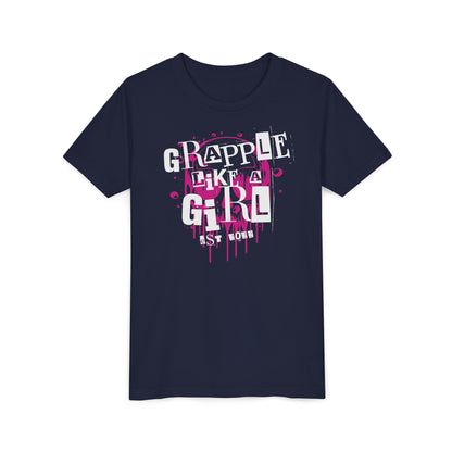 BJJ Youth Girls Short Sleeve Tee Grapple Like a Girl
