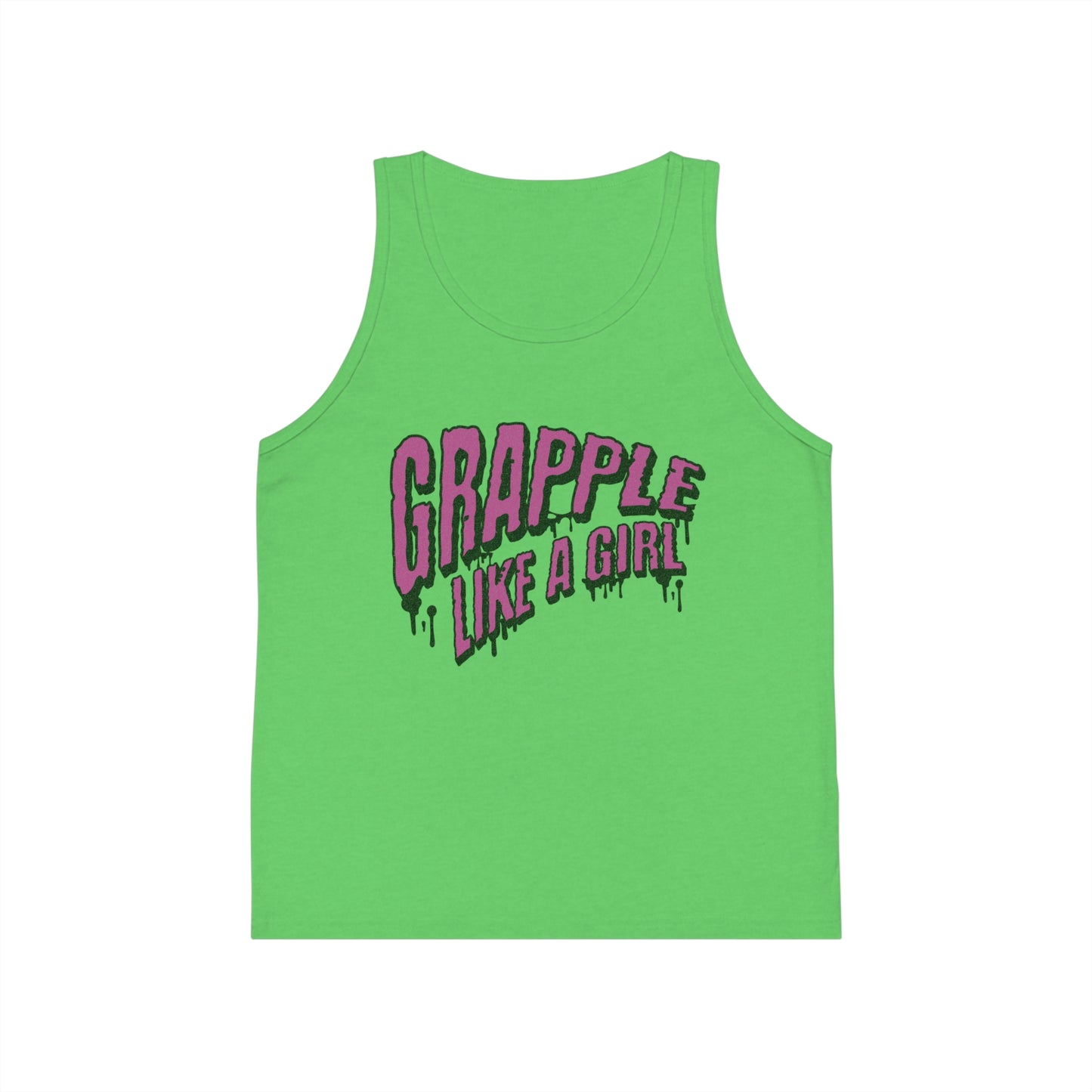 Grapple like a Girl Slime Youth Jersey Tank Top