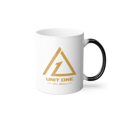 Grapple like a Girl Color-Changing 11oz Coffee Mug - Gold Logo, Unit One