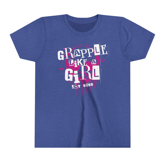 BJJ Youth Girls Short Sleeve Tee Grapple Like a Girl