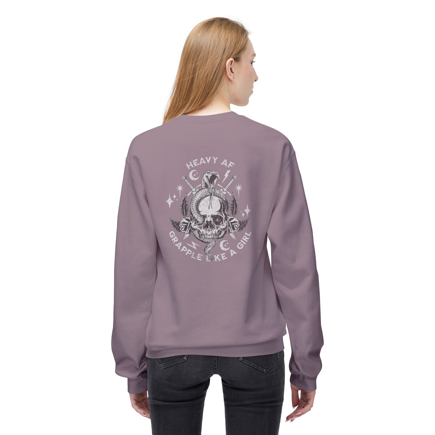 Grapple like a Girl Crewneck Sweatshirt - Heavy AF