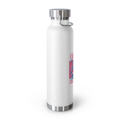 Grapple like a Girl Water Bottle 22oz - Cherry Blossoms