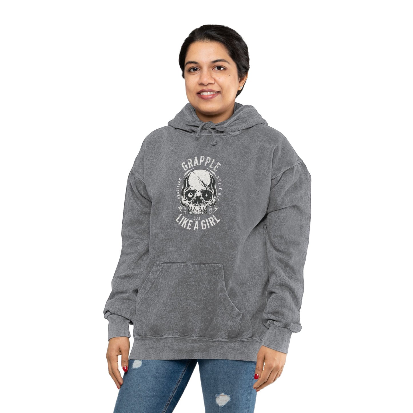 Grapple like a Girl Mineral Wash Hoodie