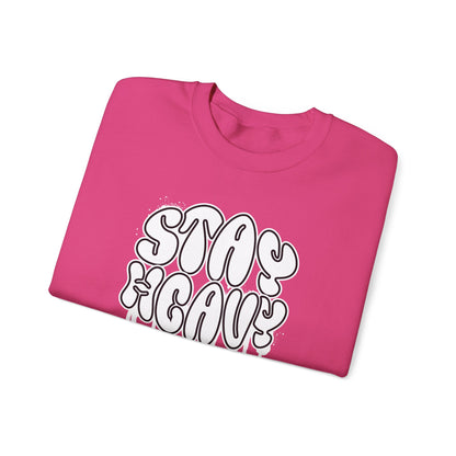 Grapple like a Girl BJJ Women's Crewneck Sweater - Stay Heavy