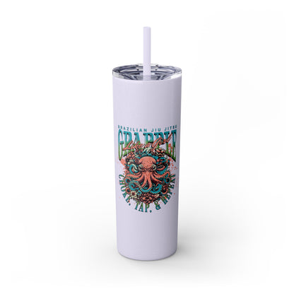 Choke, Tap, & Repeat Octopus Skinny Tumbler with Straw, 20oz