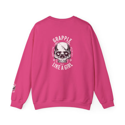 BJJ Women's Crewneck Sweater - I closed my book to be here.