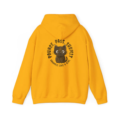 Women's BJJ Hoodie - Grapple Like a Girl, Pounce, Pass, Submit *Limited Edition*