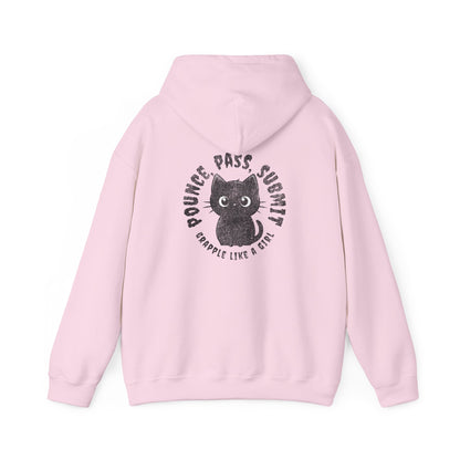 Women's BJJ Hoodie - Grapple Like a Girl, Pounce, Pass, Submit *Limited Edition*