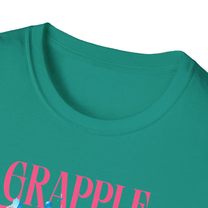 Women's Jiu Jitsu Grapple like a Girl BJJ Unisex Softstyle T-Shirt - Blossoms
