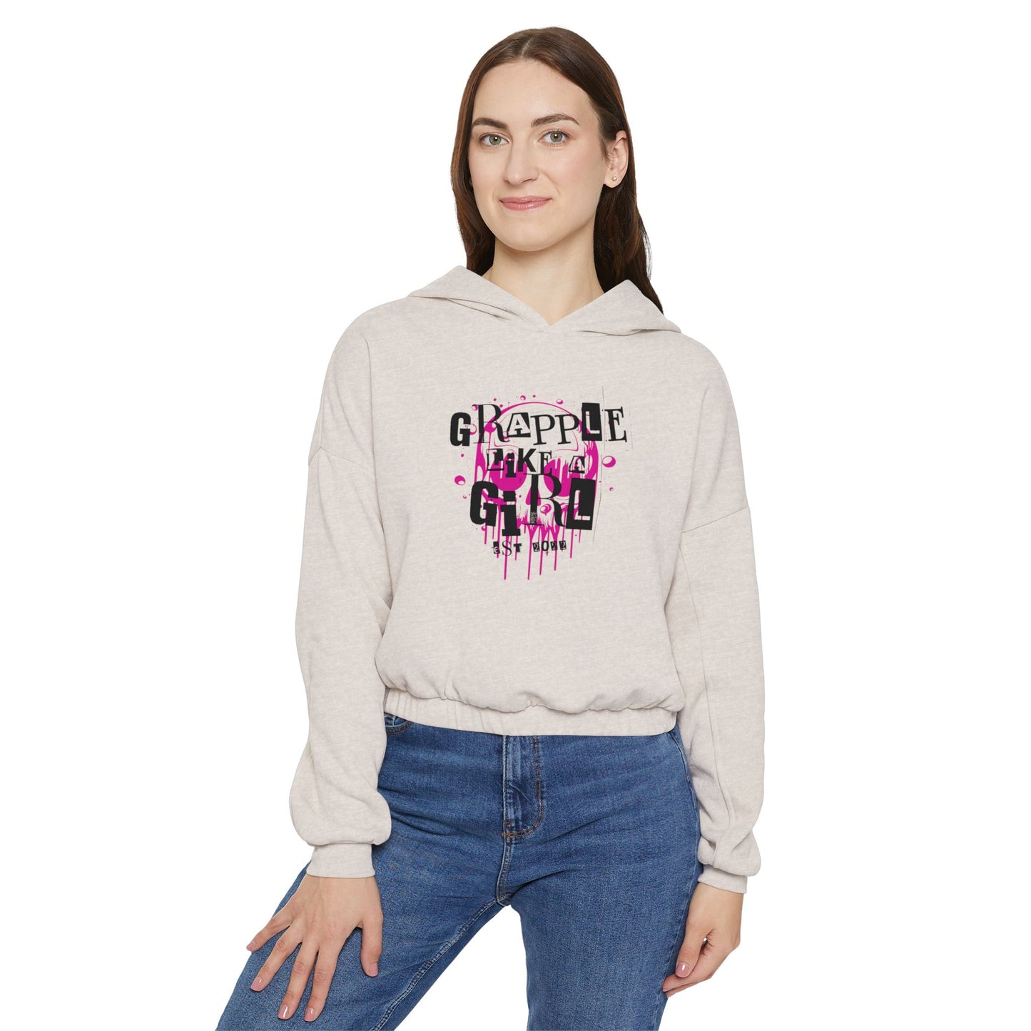 Grapple like a Girl Cinched Bottom Hoodie