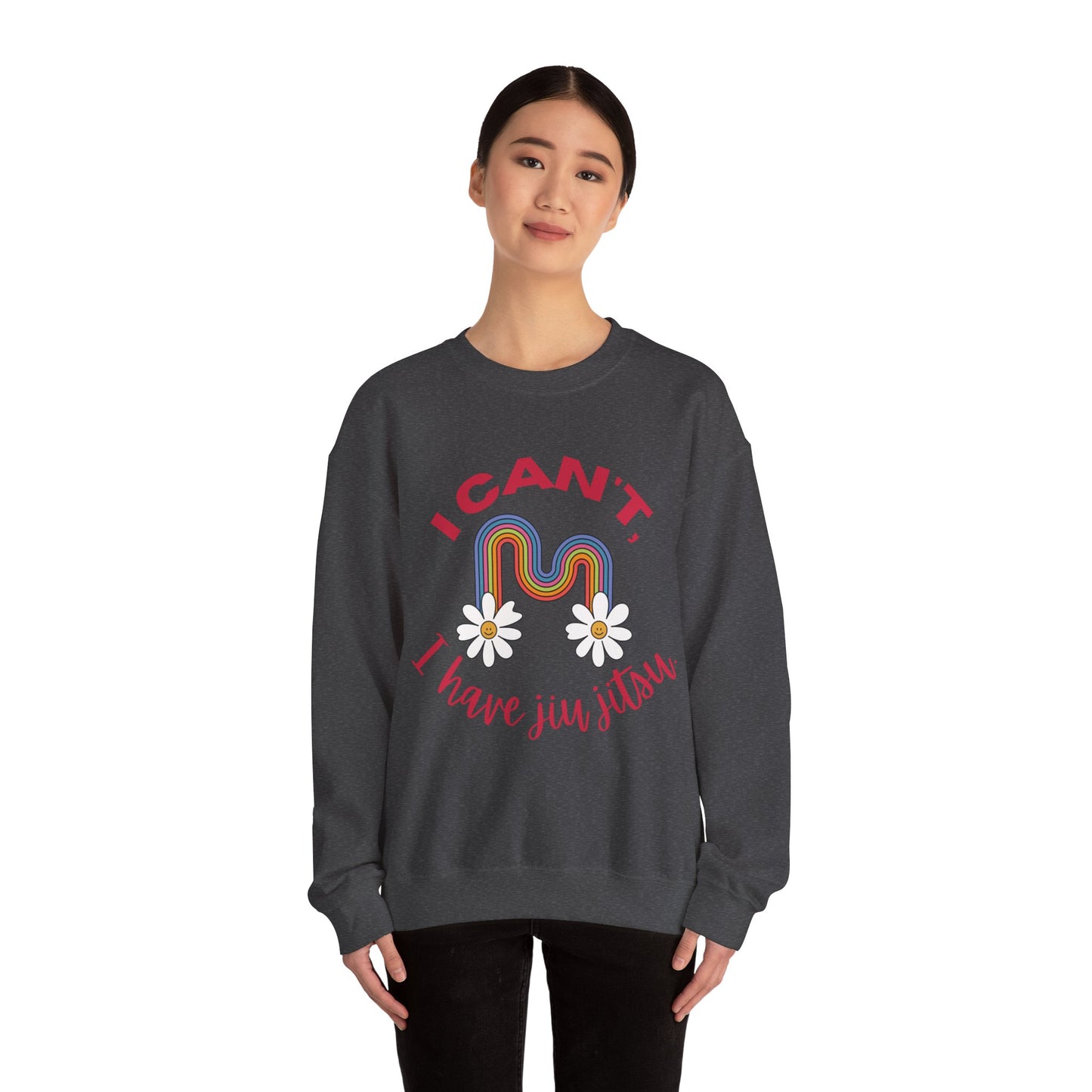 Women's BJJ I Can't, I have Jiu Jitsu Crewneck Sweater