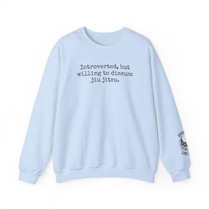Grapple like a Girl BJJ Women's Crewneck Sweater - Introverted