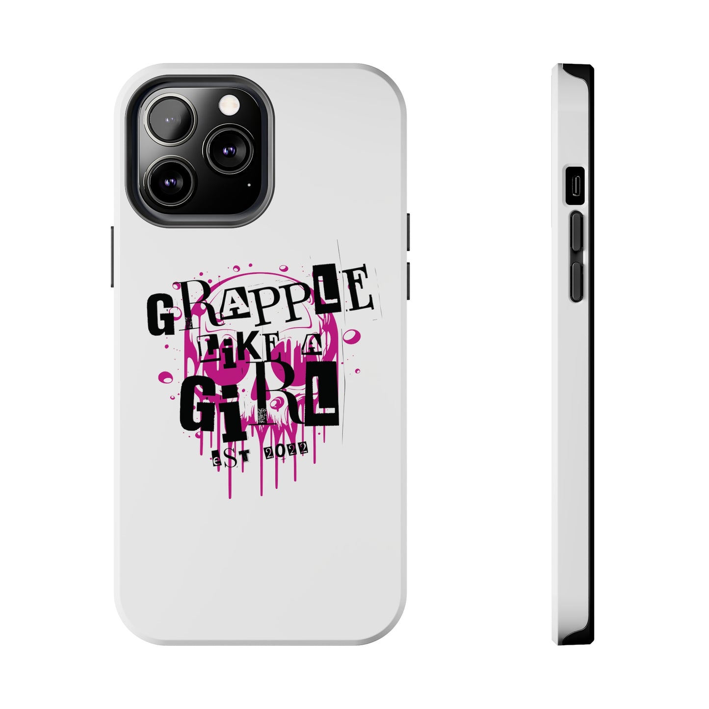 Women's BJJ Grapple Like a Girl Jiu Jitsu Tough iPhone Cases