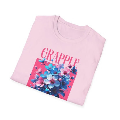Women's Jiu Jitsu Grapple like a Girl BJJ Unisex Softstyle T-Shirt - Blossoms
