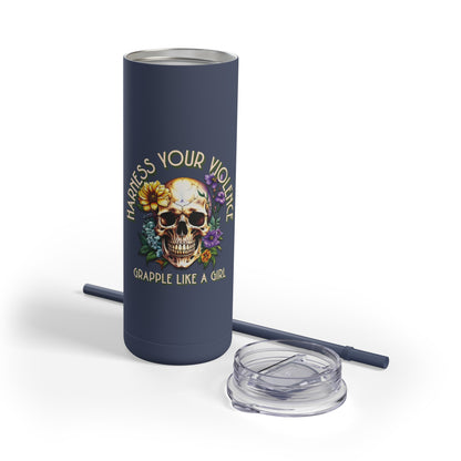 Harness Your Violence Skinny Matte Tumblers, 20oz
