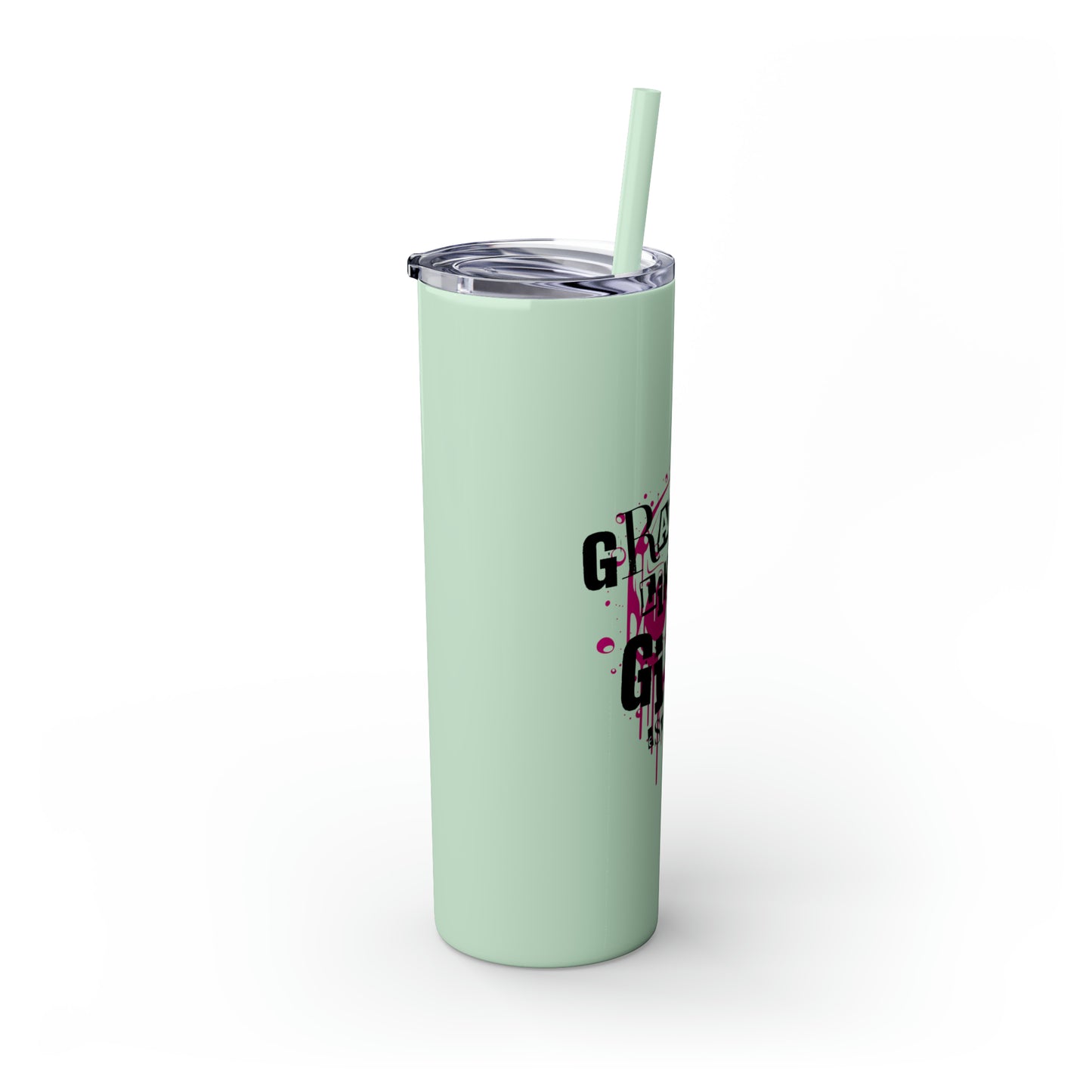 Grapple Like a Girl BJJ Skinny Matte Tumbler, 20oz