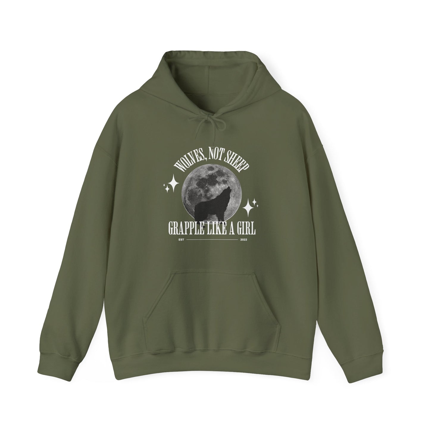 Jiu Jitsu Hoodie - Women's Wolves Not Sheep Design