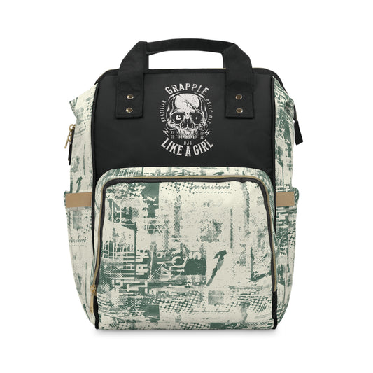 Grapple like a Girl Jiu Jitsu Gear Backpack - Grunge Print