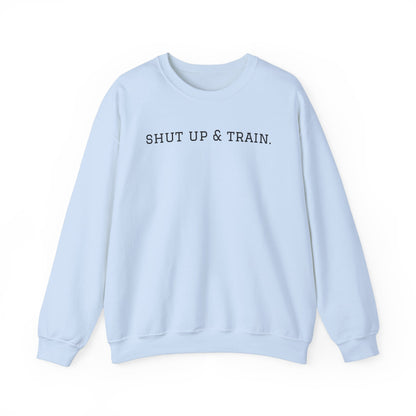 BJJ Women's Crewneck Sweater - Shut up & train.