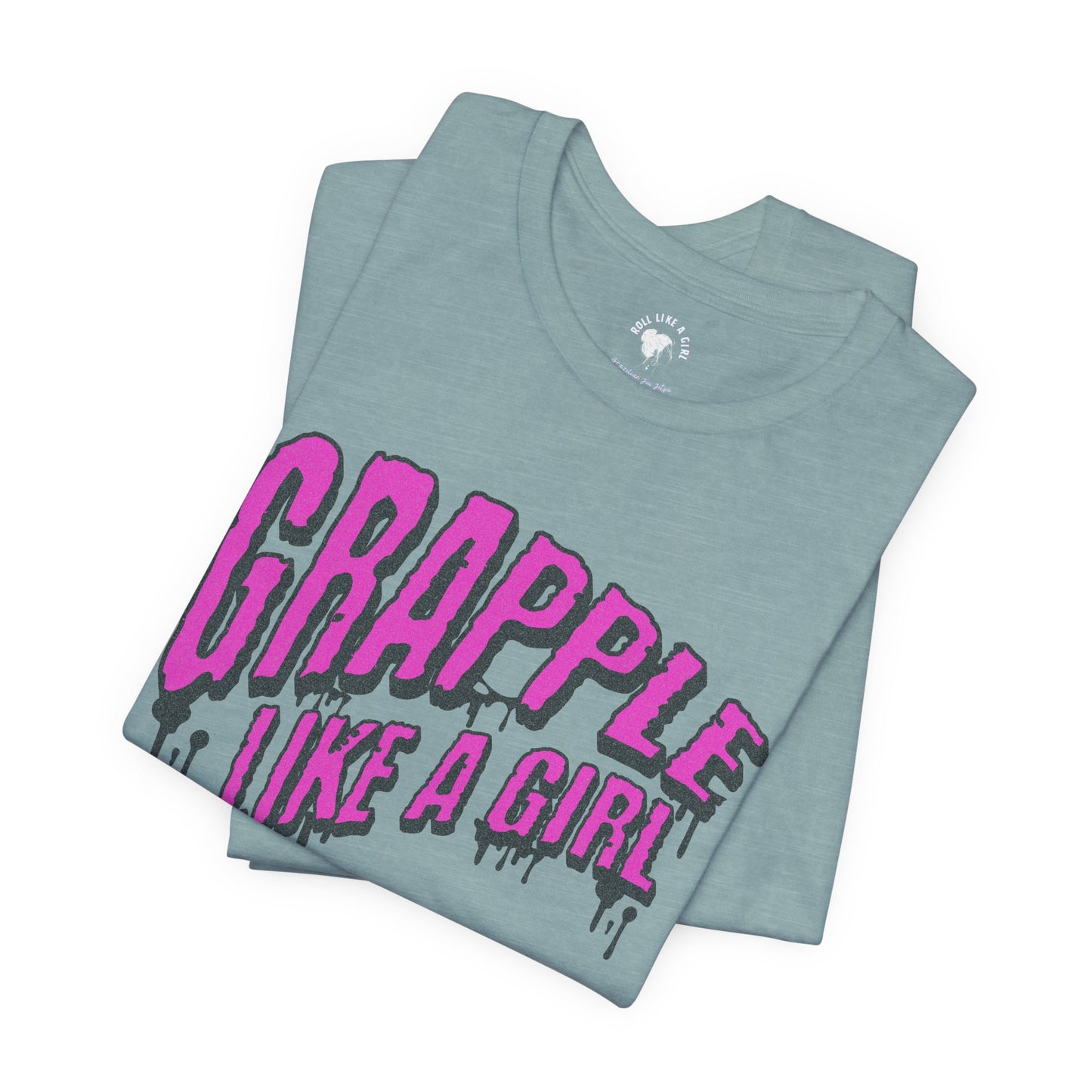 Women's Grapple like a Girl Slime Jiu Jitsu T-shirt