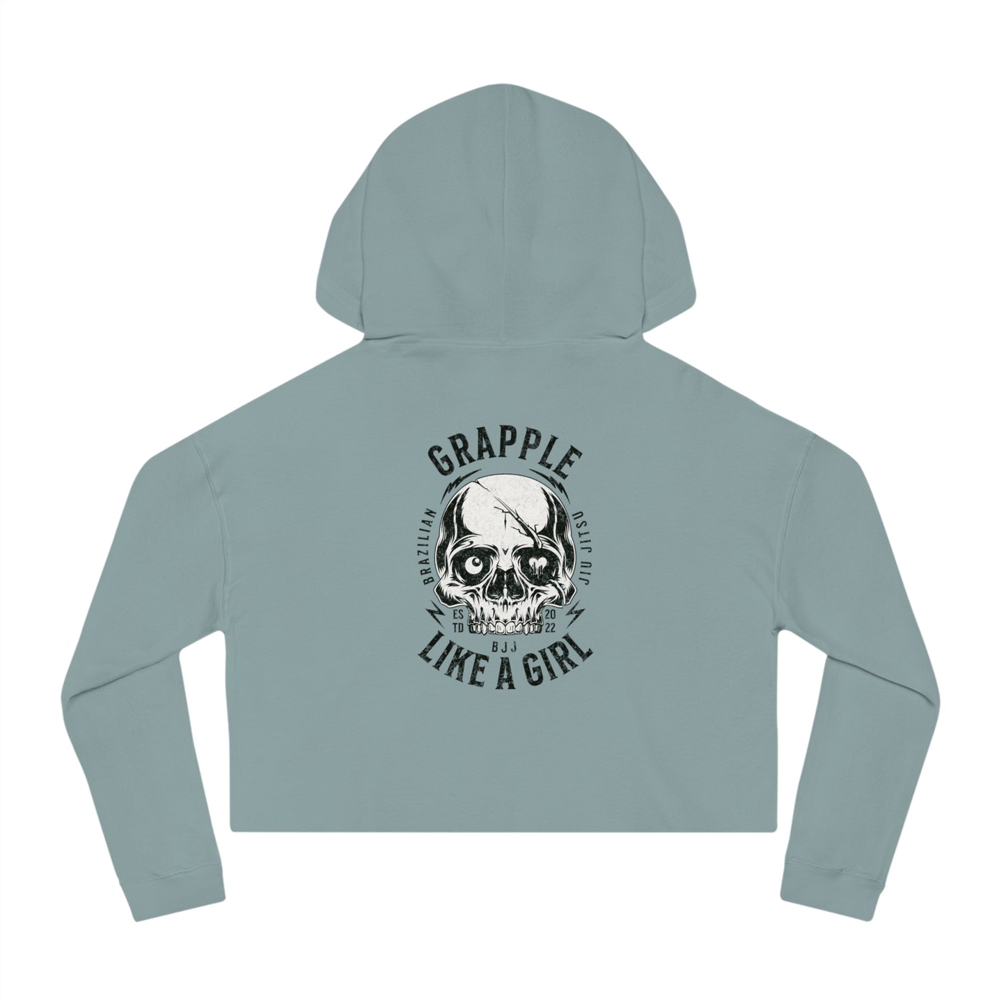 Grapple like a Girl Cropped Hoodie - Violent little thing