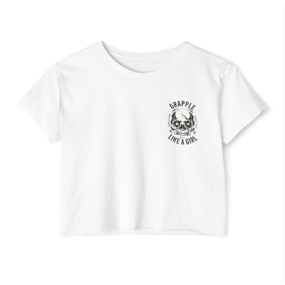 Grapple like a Girl Crop Top - Silly Goose Jiu Jitsu Club