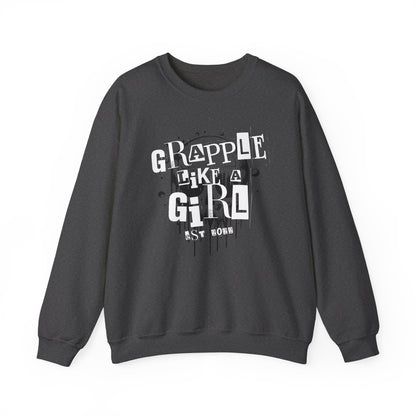 Women's BJJ Grapple Like a Girl Crewneck Sweater