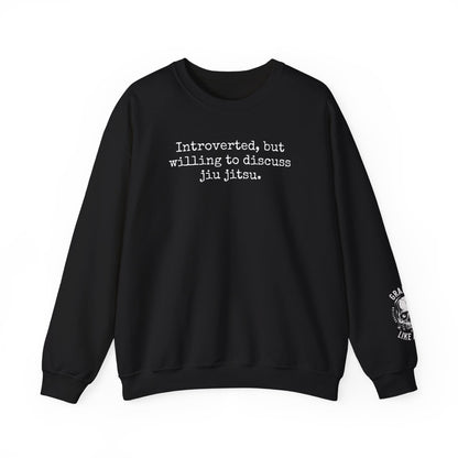 Grapple like a Girl BJJ Women's Crewneck Sweater - Introverted