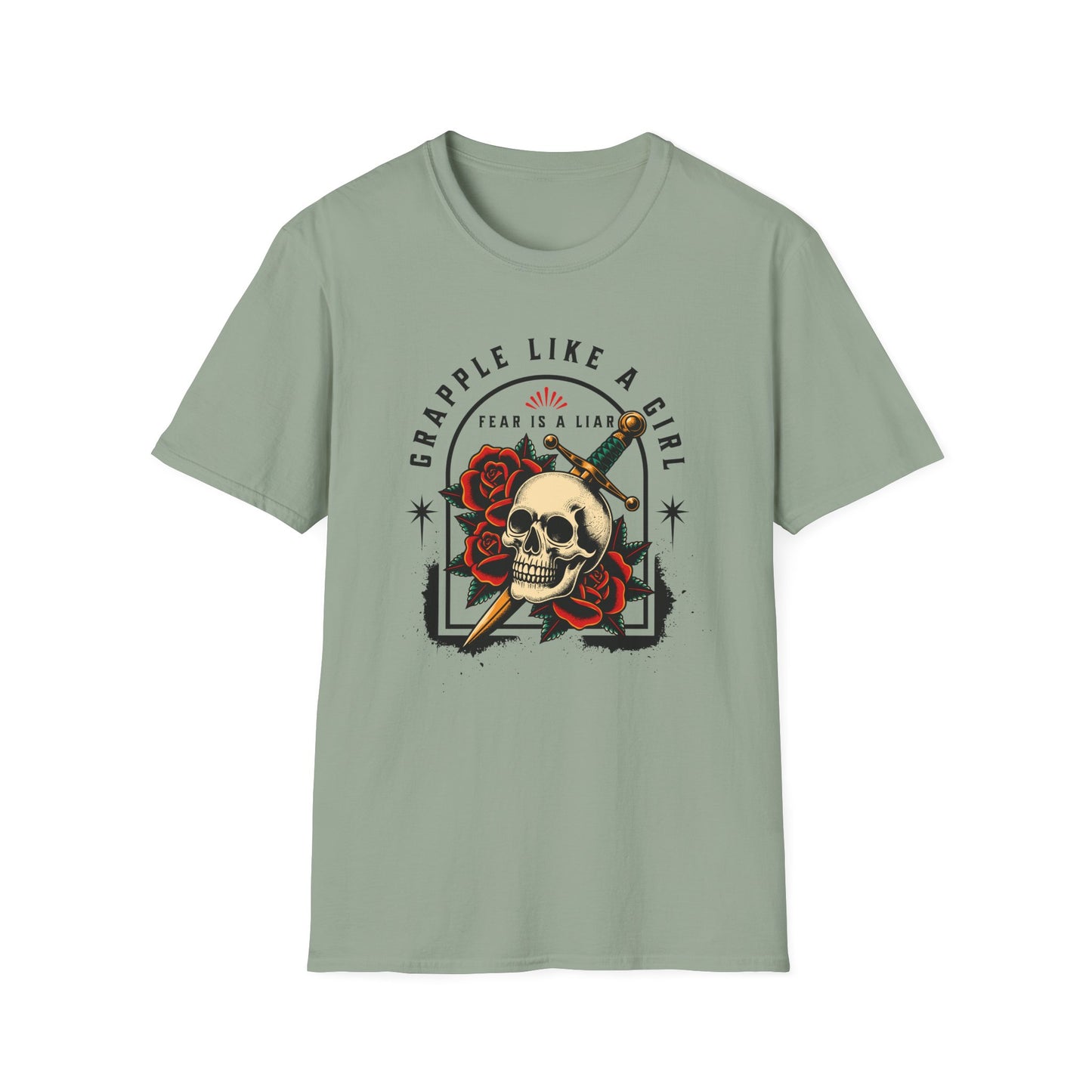 Grapple like a Girl Jiu Jitsu Women's T-Shirt - Fear is a Liar