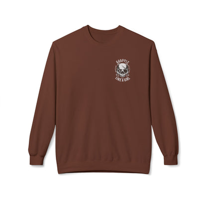 Grapple like a Girl Crewneck Sweatshirt - Heavy AF