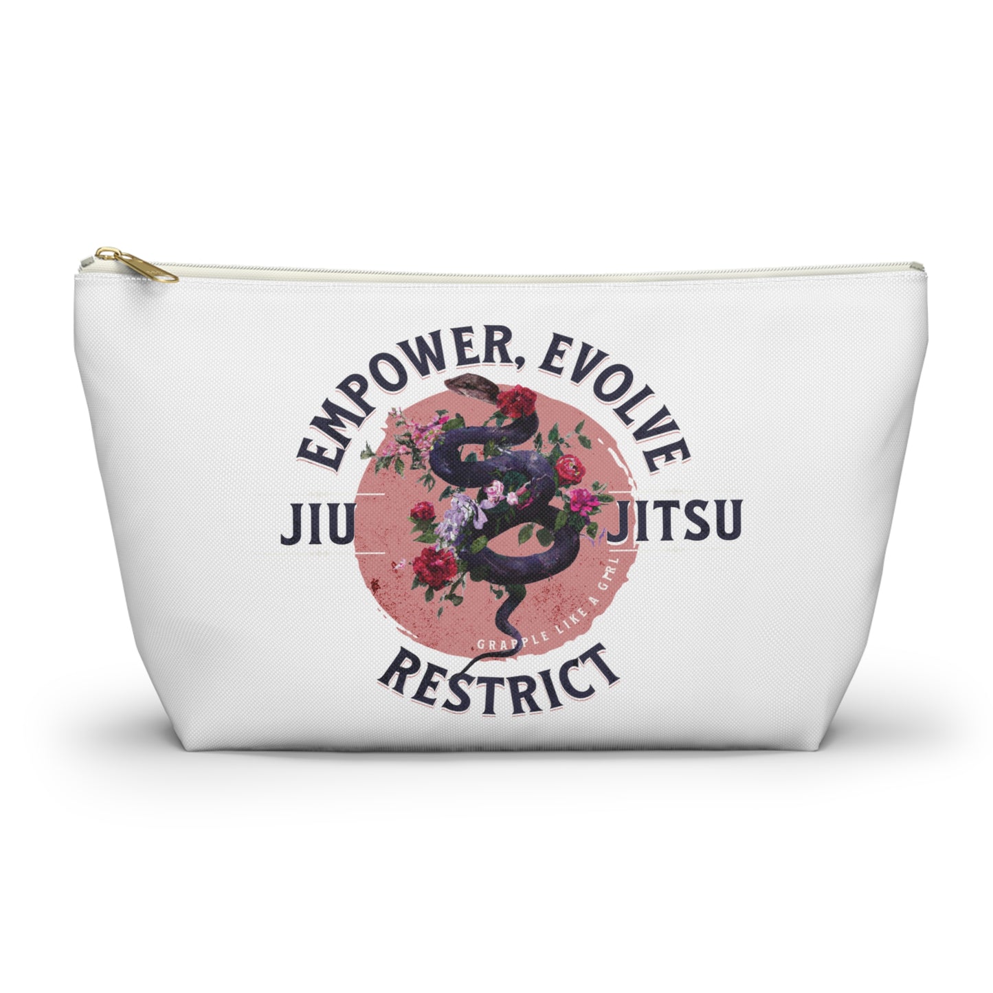 Empower, Evolve, & Restrict Jiu Jitsu Multipurpose BJJ Makeup Bag