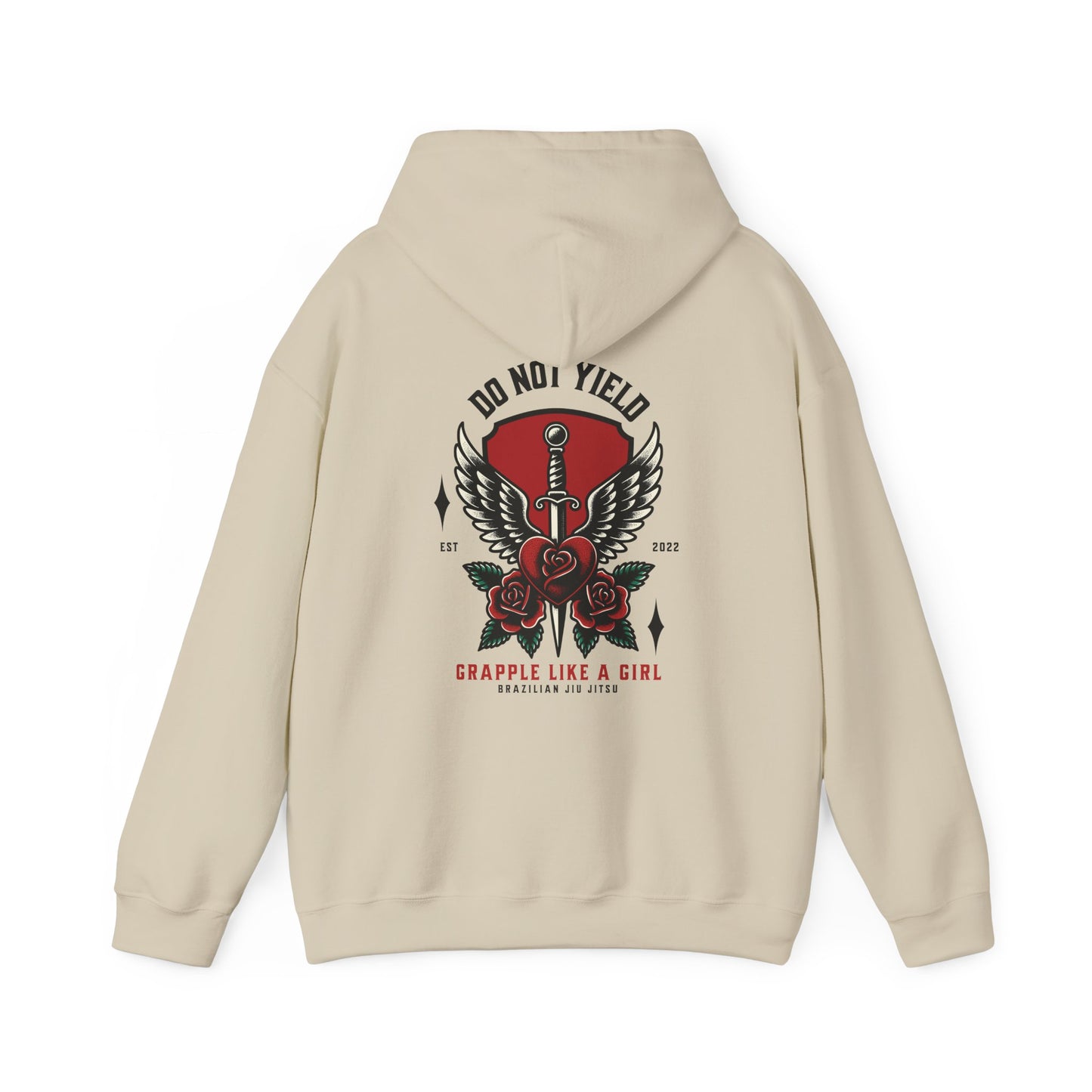 Grapple like a Girl Jiu Jitsu Hoodie - Do Not Yield