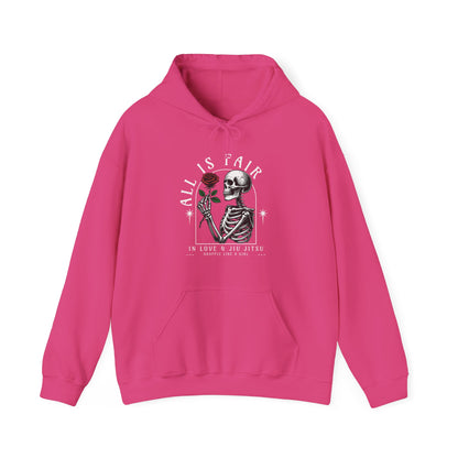 Women's BJJ Hoodie - Grapple Like a Girl, All is fair in love & jiujitsu