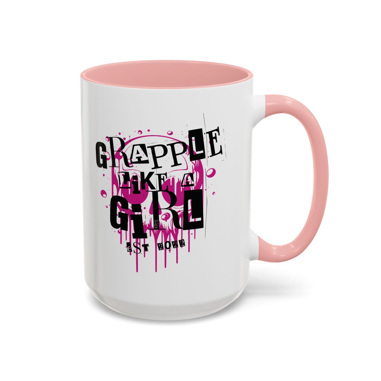 Grapple Like a Girl Accent Coffee Mug