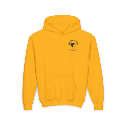 Youth Grapple like a Girl BJJ Rise like they Feared you Would Jitsu Hoodie