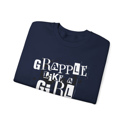 Women's BJJ Grapple Like a Girl Crewneck Sweater