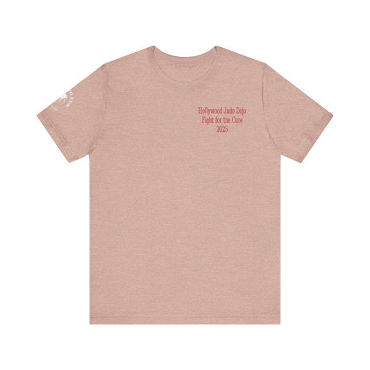 Grapple like a Girl Custom Unisex Slim Fit Short T-Shirt - Hollywood Judo Dojo Fight for the Cure 2025