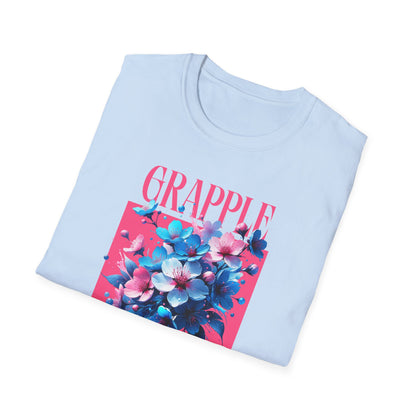 Women's Jiu Jitsu Grapple like a Girl BJJ Unisex Softstyle T-Shirt - Blossoms