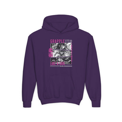 Youth Grapple like a Girl BJJ Slime Jiu Jitsu Hoodie