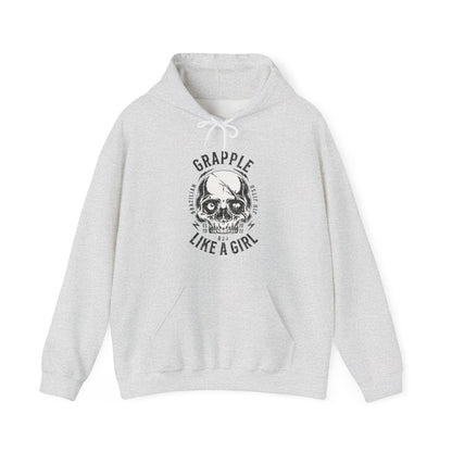 Women's Grapple like a Girl BJJ Hoodie - Skull Logo