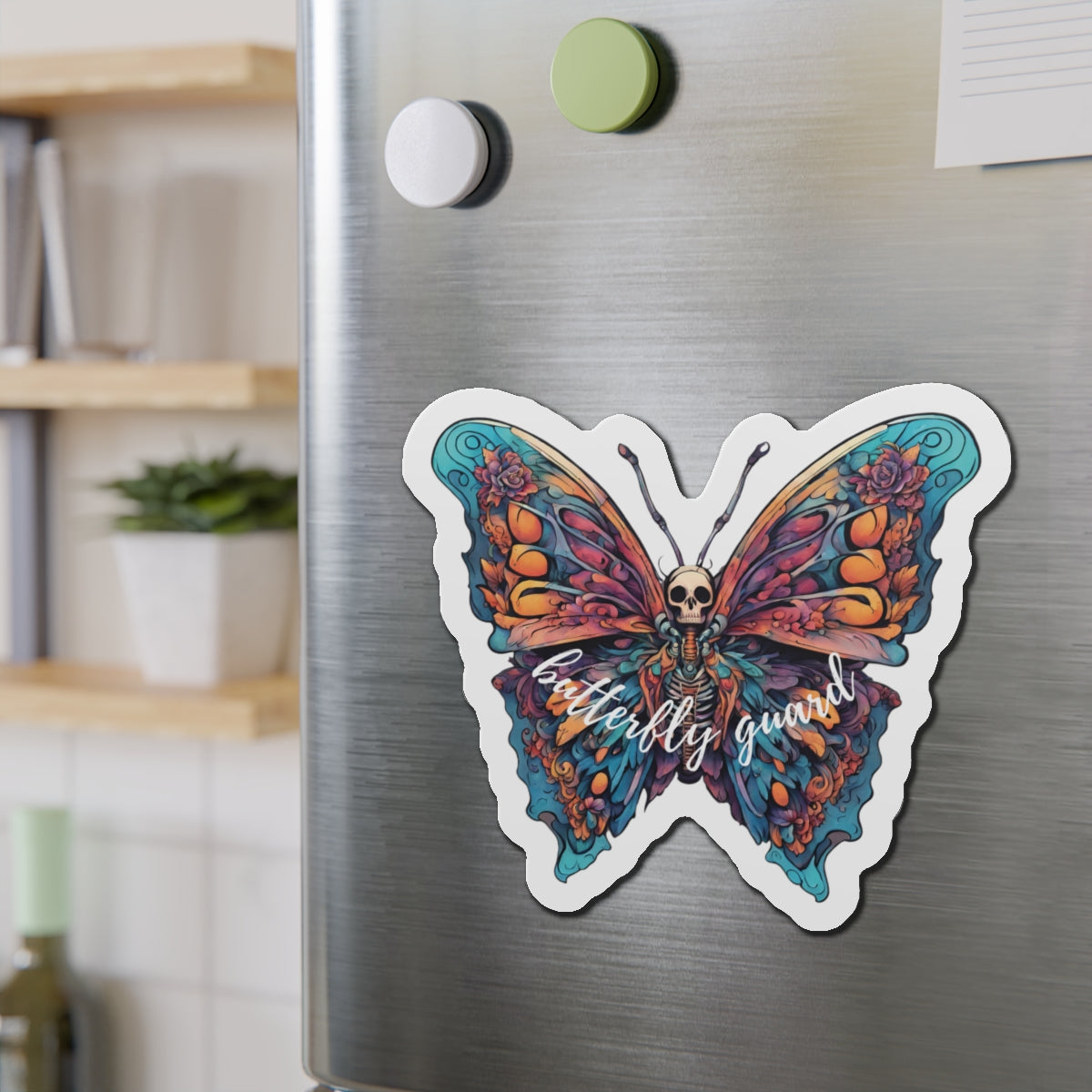 Butterfly Guard Die Cut Magnet