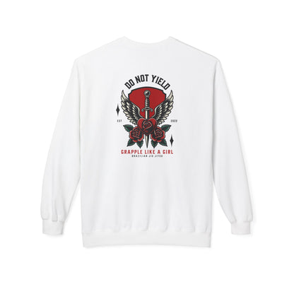 Grapple like a Girl Crewneck Sweatshirt - Do Not Yield