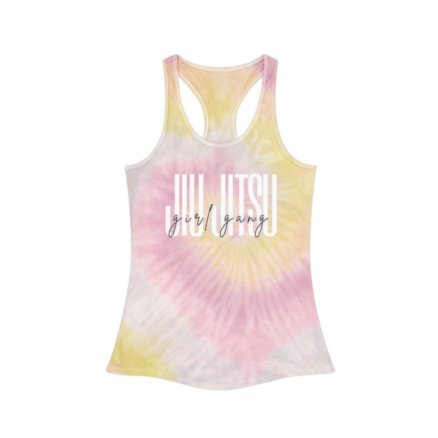 Jiu Jitsu Girl Gang Tie Dye Racerback Tank Top