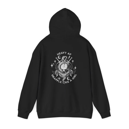 Women's BJJ Hoodie - Grapple Like a Girl,  Heavy AF
