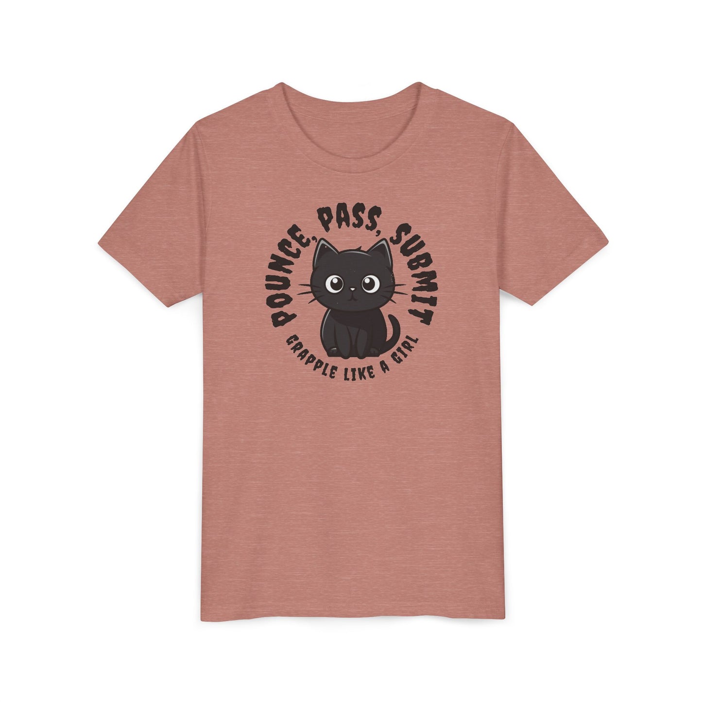 Grapple like a Girl Youth Short Sleeve Tee - Pounce, Pass, Submit *Limited Edition*