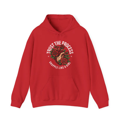 Women's Grapple like a Girl BJJ Hoodie - Trust the Process