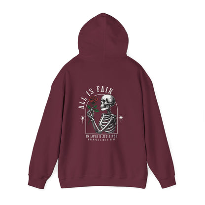 Women's Grapple like a Girl BJJ Hoodie - All is Fair in Love & Jiu Jitsu